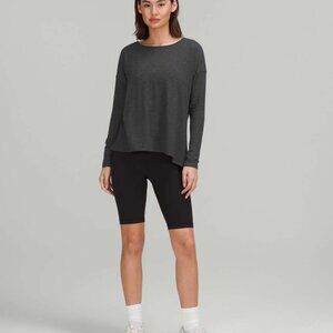 Lululemon Gray Long Sleeve Cross-Back Top Women’s Medium